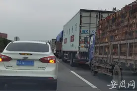 合安高速桐城境内车辆拥堵十几公里图片