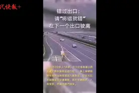 轿车高速上突然变道进服务区，与后车相撞翻滚两圈后才落地图片