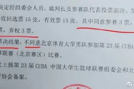 北体大参加2020CUBA的补报名被否决图片