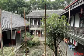 今日起，成都画院闭馆两月维护古建筑图片