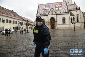 克罗地亚政府大楼外发生枪击致一名警察受伤图片