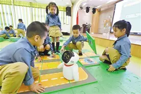 小朋友晨检AI负责 福建首批智慧幼儿园相继投用图片