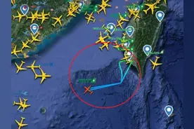 台军包机飞东沙，被香港区管中心要求返航图片
