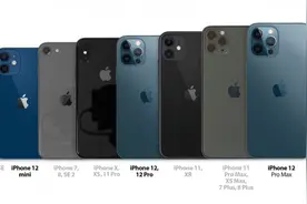 iPhone 12系列和iPhone 11等前代尺寸对比图片