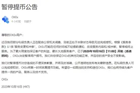 突然爆雷！OKEx暂停提币，实控人被警方带走，比特币也跳水……到底发生了什么图片