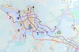 福州13条地铁线路公布图片