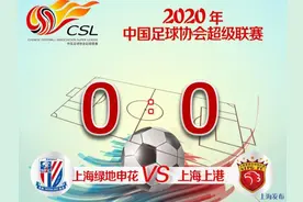中超德比大战握手言和！申花0：0上港图片