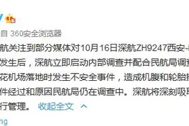 深航：西安至攀枝花航班落地时发生不安全事件，造成机腹和轮胎擦伤受损图片