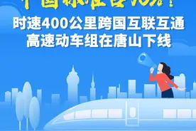 图解丨中国标准占90%！时速400公里跨国互联互通高速动车组在唐山下线图片