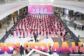 杭州启动千人瑜伽大会 彰显运动之美图片