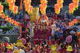 湄洲妈祖祖庙举行金身巡安活动图片