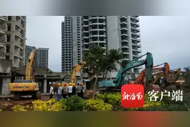 临高依法拆除三栋违建楼盘 建筑面积达4.1万平方米图片