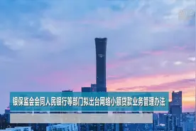 银保监会会同人民银行等部门拟出台网络小额贷款业务管理办法视频封面