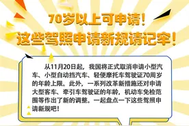 70岁以上可申请！这些驾照申请新规请记牢图片