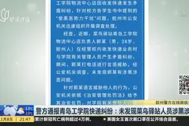 警方通报青岛工学院快递纠纷：未发现菜鸟驿站人员涉黑涉恶视频封面