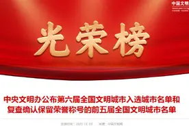 第六届全国文明城市出炉，天津这些区上榜图片