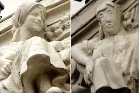 西班牙雕像“修复”惹群嘲：堪比“毁容”看起来很卡通图片
