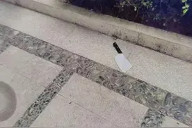 深圳一小区平台突然掉下菜刀！警方称已警告教育涉事居民图片