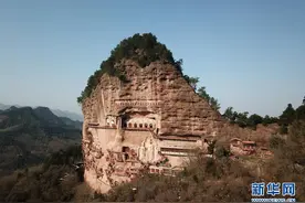丝路遗迹麦积山图片