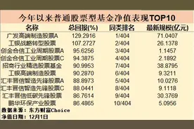 公募基金年终排名冲刺 广发蝉联冠军还是工银、农银成黑马？图片