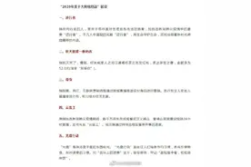 逆行者、带货、奥利给……2020年十大网络用语出炉图片