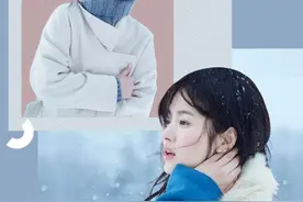 乔妹的蓝白配，梦回《那年冬天风在吹》图片