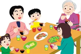 饭桌上的叮咛图片