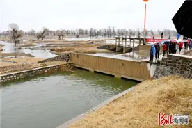 河北张家口首引“黄河水”1200万立方米生态补水惠泽桑干河图片