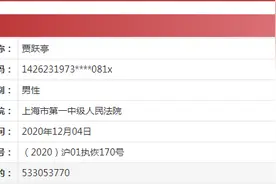 贾跃亭、甘薇再次列为被执行人！甘薇已被限制出境图片