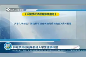 国家明确！肺结核体检结果将纳入学生健康档案视频封面