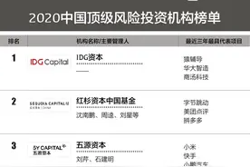 界面新闻2020中国顶级风险投资机构揭晓，IDG资本、红杉资本中国基金、五源资本位居前三图片