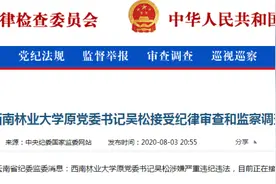 西南林大原党委书记吴松涉嫌受贿被公诉！贪腐细节披露图片