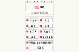 头条搜索发布2020年十大流行语，逆行者、集美居前图片