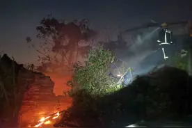 河源火车桥边草地接连起火，源城消防极速扑灭除隐患图片