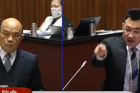苏贞昌遇到江启臣乖得像鹌鹑 网讽：骗神明还装傻很可怜耶图片