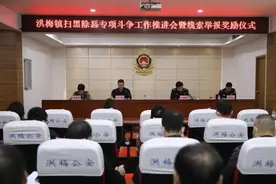 举报涉黑涉恶线索有功 东莞洪梅镇三位群众获奖励图片