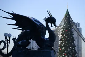 俄罗斯新年气氛浓图片