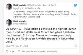索尼PlayStation 5打破记录 成美国首发月销量最高的主机图片