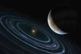 天文学家推算出“HD 106906 b”行星运行轨道图片