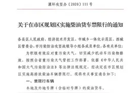 漯河发布通知，这类车全天候限行图片