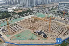 东莞市嘉荣外国语学校开始基础施工图片