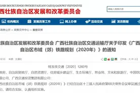 广西将建19条市域（郊）铁路！这些城镇或可实现30分钟通勤图片