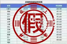 全国物流1月7日前停运？图片