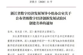 喜讯！嘉兴这三地登上省级数字经济创新发展试验区创建名单图片