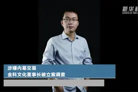 涉嫌内幕交易  金科文化董事长被立案调查视频封面