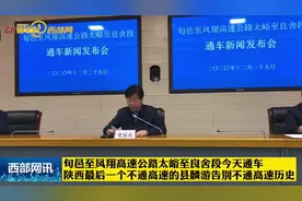陕西最后一个不通高速县麟游通高速 旬凤高速太峪至良舍段今天通车图片