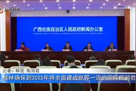 桂林确保到2025年将全面建成世界一流的国际旅游胜地视频封面