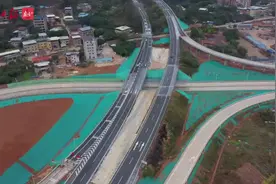公铁无缝换乘！长深高速公路葵岗互通立交正式通车，距高铁站300米图片