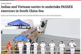 印媒：印度隐形护卫舰抵越南，将与越军在南海举行军演图片