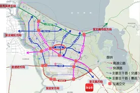 海口江东新区海涛大道开工建设：全长近3千米 双向6车道图片